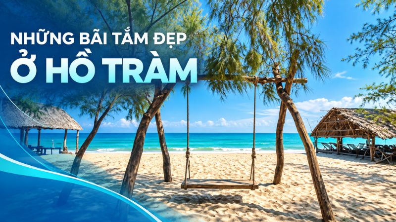 bãi tắm đẹp ở hồ tràm