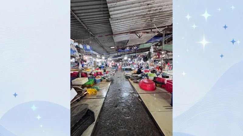 chợ hải sản hồ tràm