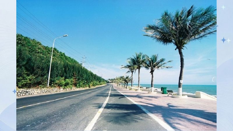 cung đường ven biển hồ tràm