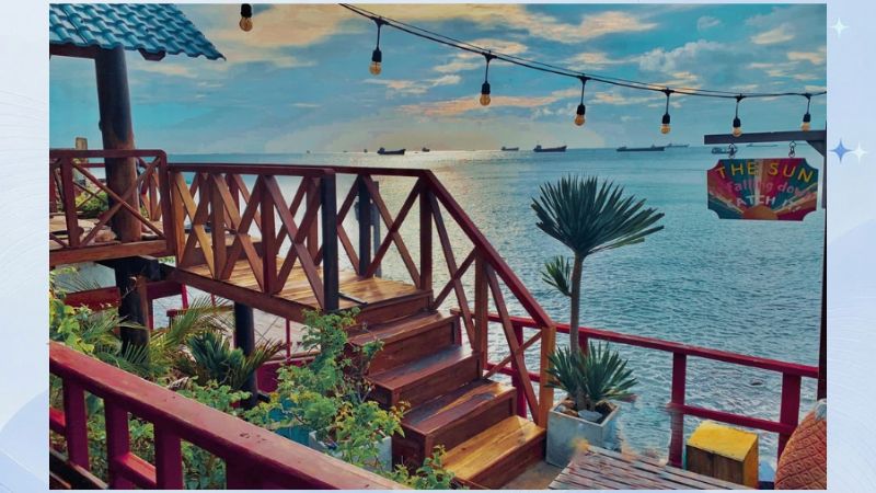 cafe ngắm hoàng hôn ở vũng tàu