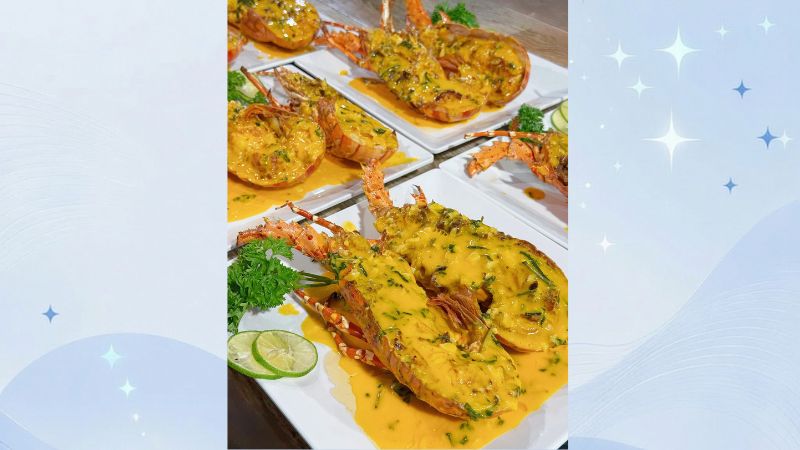 món ăn nhà hàng hải sản lob hồ tràm 