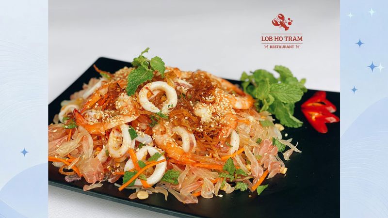 món ăn nhà hàng hải sản lob hồ tràm 