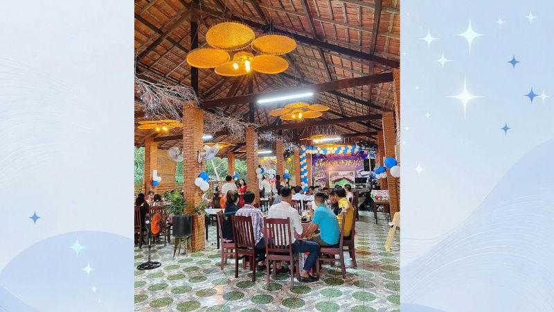 không gian nhà hàng hải sản lob hồ tràm 